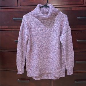 Purple Print Turtleneck